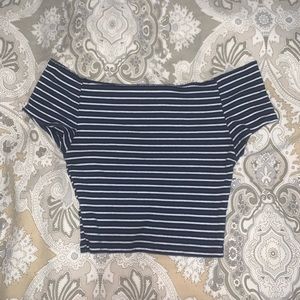 Off the shoulder cropped brandy melville top